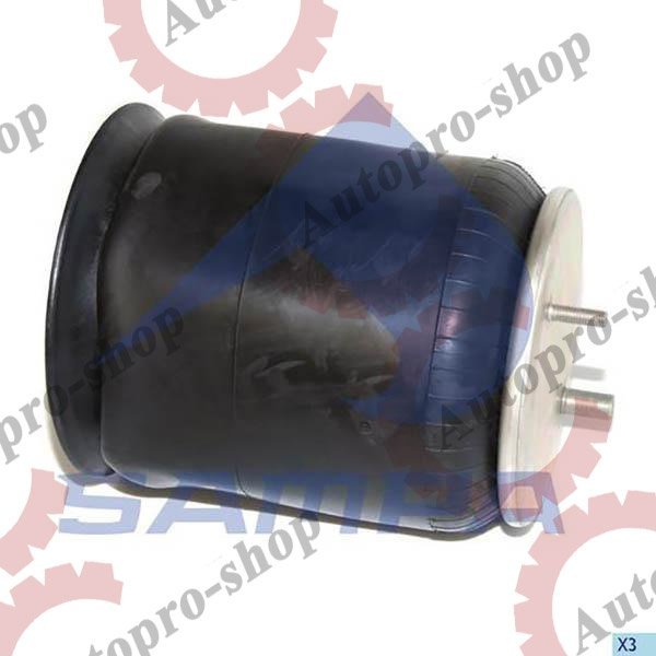 SP554159K Пневморессора со стаканом (металл) 1 шп.M12,1 шп.-штуц. M12/20х1.5мм