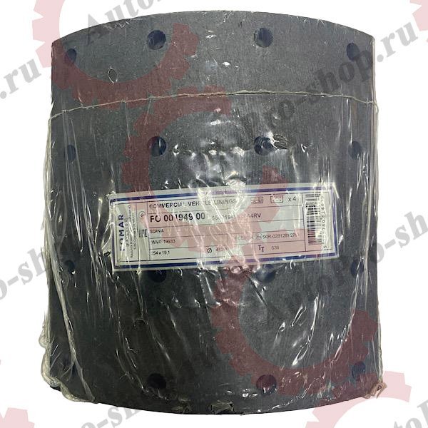 FO00194900 Накладки тормозные зад. к-т на ось 413x254 SCANIA   FOMAR