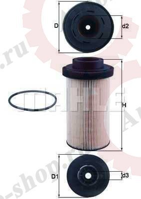 KX801D Фильтр топливный вставка  MB Actros  MAHLE