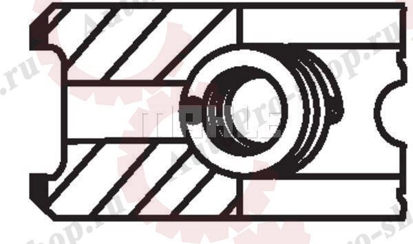 03803N0 Кольца поршневые d=131 4*3*4 STD, ком-кт на 1 цил. D12A Euro 2/D12B/D12C Euro 3 Volvo FH12/RVI Magnu