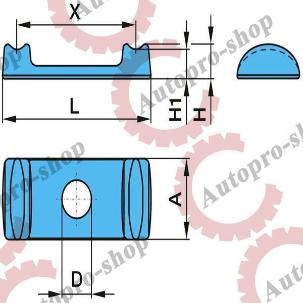 03.145.10.40.0 Сегмент стремянки под две стремянки 143x180   BPW
