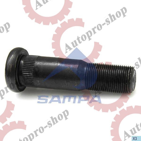 090.039 Болт колесный  M22x1.5x98/89/48 -10.9 SMB, Fruehauf    SAMPA