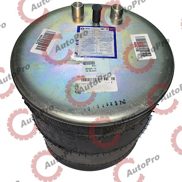 34884-02P Пневмоподушка без стак.2шт.M16x1.5 смещ.84, 1шт.M12x1.5 смещ. MAN AIRTECH