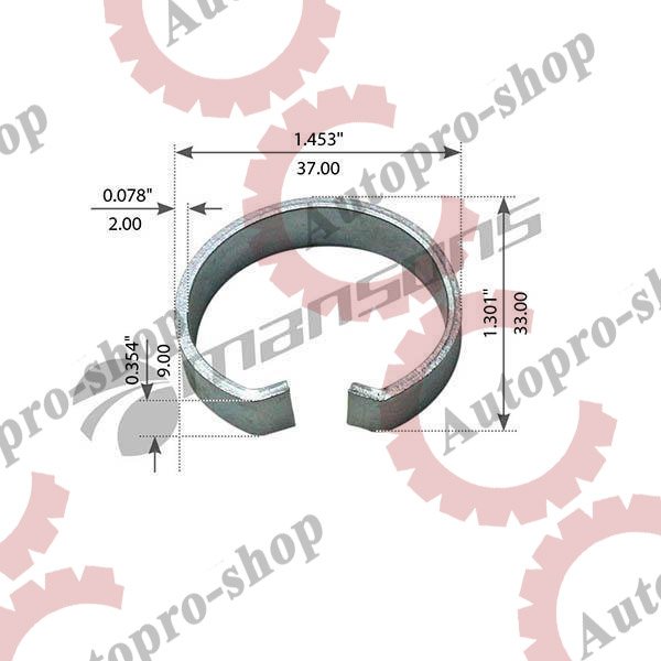 SPR0045 Кольцо пальца торм колодки (стопорн) 32.5х33х10 BPW.ECO   MANSONS