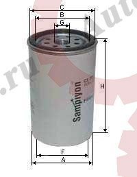 CS0169M фильтр топливный сепаратор! H173 D107, без стакана\ МАЗ,КАМАЗ,DAF,MAN,MB