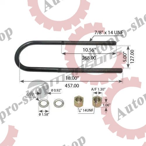 800.028 Стремянка круглая M22x1,5х128x460 SAF/ROR  MANSONS