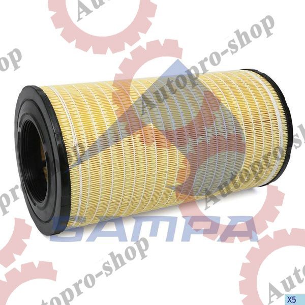 051.204-01 Фильтр воздушный 509х261х140/147  DAF XF95/105  SAMPA