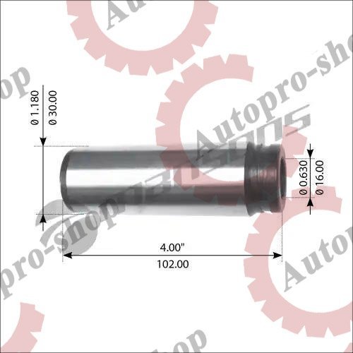 M5321 Палец тормозной колодки передней D=30 L=102  SHACMAN/MAN  MANSONS