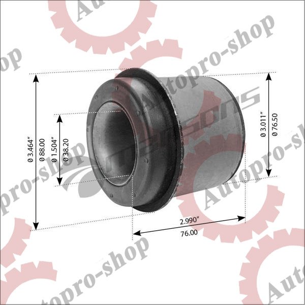 900350 Подушка двигателя задняя INTER 9800,9800GW   MANSONS