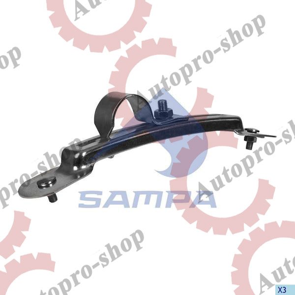 18950019 Кронштейн крепления крыла регул.под трубу D=42  SAMPA