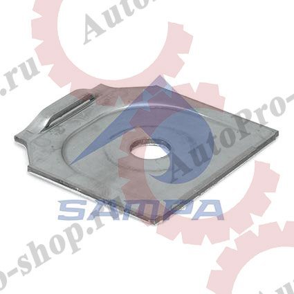 114.503 Пластина крепления полурессоры D=24,2 120x125x5 BPW SAMPA