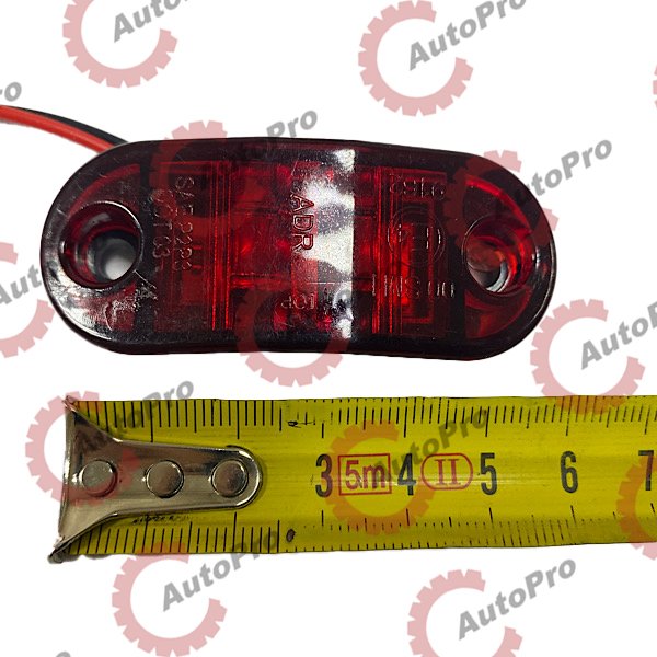 SV0009 Фонарь габаритный прицеп красный (овал.)