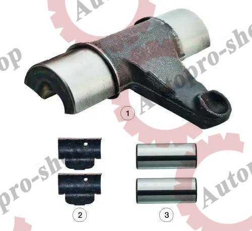 081020216 Р/к суппорта нажимной рычаг 2 ролика MERITOR ELSA 195/225 VOLVO  ANDTECH