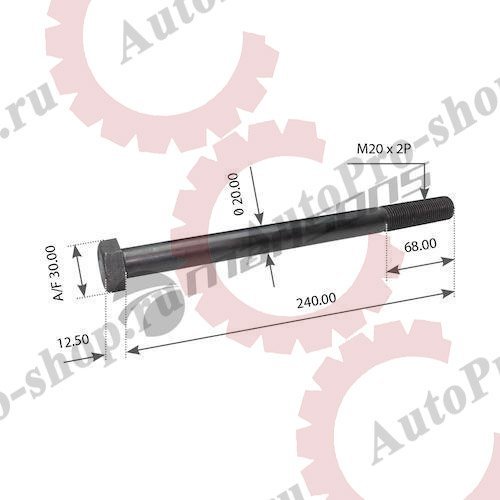 400617 Болт рессоры MAN TGA/TGX/TGS/TGM/F2000 M20x2x240