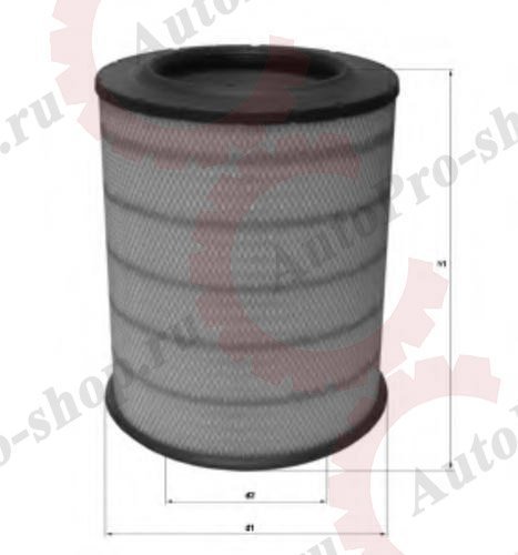 LX1281 Фильтр воздушный Volvo, без крышки