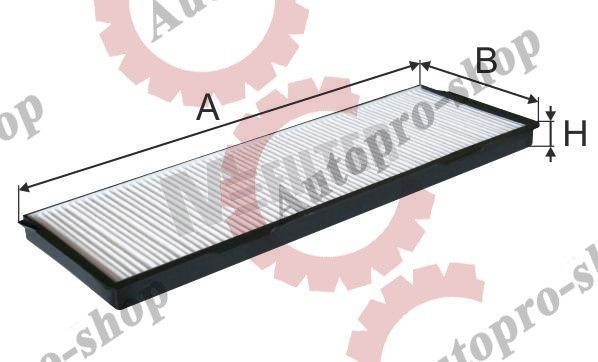 K982 Фильтр воздушный кабины SCANIA 376х135х20   M-FILTER