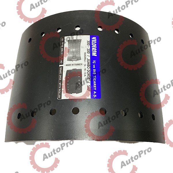 03.7810.300.011 Колодка тормозная (19515) с роликом (барабан.) 300x200  SAF    MONIVA