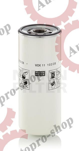 WDK 11 102/28 Фильтр топливный тонкой очистки H264,d113,M30x1.5 RVI/VOLVO FH/FM9/12/16 D-13   MANN-FILTER