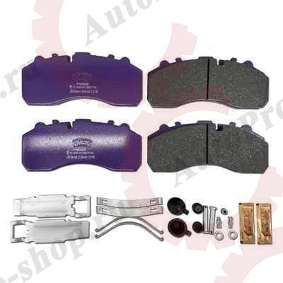 PN0908 Колодки тормозные дисковые с р/к