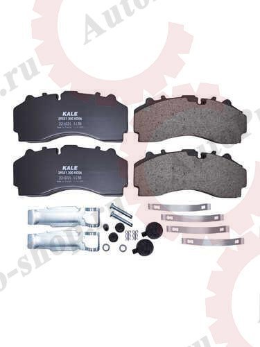 2933130014 Колодки торм. к-т (с уст. комп.) WVA 29331 (2 выреза) 2933130014