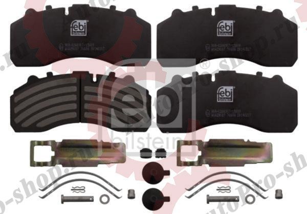 76666 Колодки тормозные 29061 247.6*107.6*30 (с установочным комплектом + вилка)