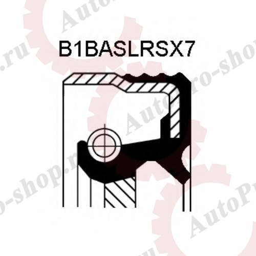 01016923B Сальник выход.вала кпп 105x130x12 ZF MB,RVI,MAN,IVECO   CORTECO