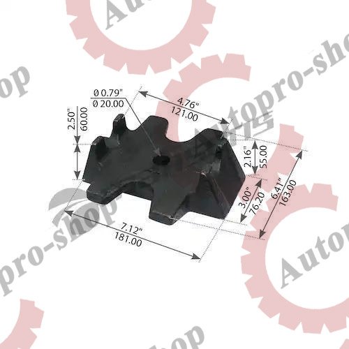 360.218 Площадка задней рессоры верхн. 2.0" MANSONS