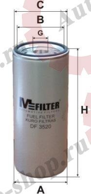 DF3520 Фильтр топливный VOLVO FH/FM тонкой очистки с 2002г-по н.в.