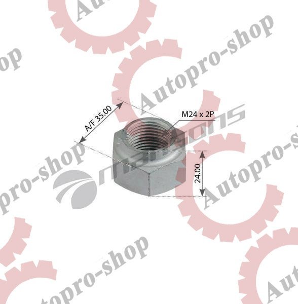 300.198 Гайка болта полурес.М24x2 Н=24  BPW    MANSONS