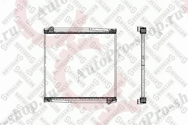 81-03314-SX Радиатор основной Scania (с рамкой) 860x938x42 STELLOX