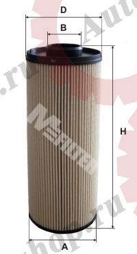 DE3107 Фильтр топливный H=230 D=76 d1=28 d2=12 MAN TGA