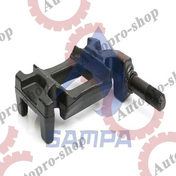 071.036 Кронштейн амортизатора (правый,с бобышкой) прицепа с пальцем BPW   SAMPA