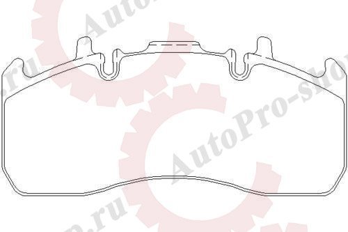 2917301 Комплект дисковых колодок Meritor ELSA 225-1 29173