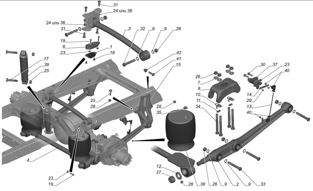 C40R13-2910001-11 Задняя подвеска