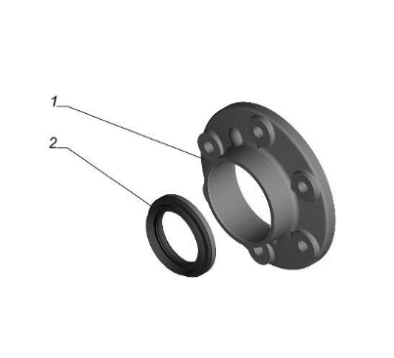 Крышка передняя с манжетой