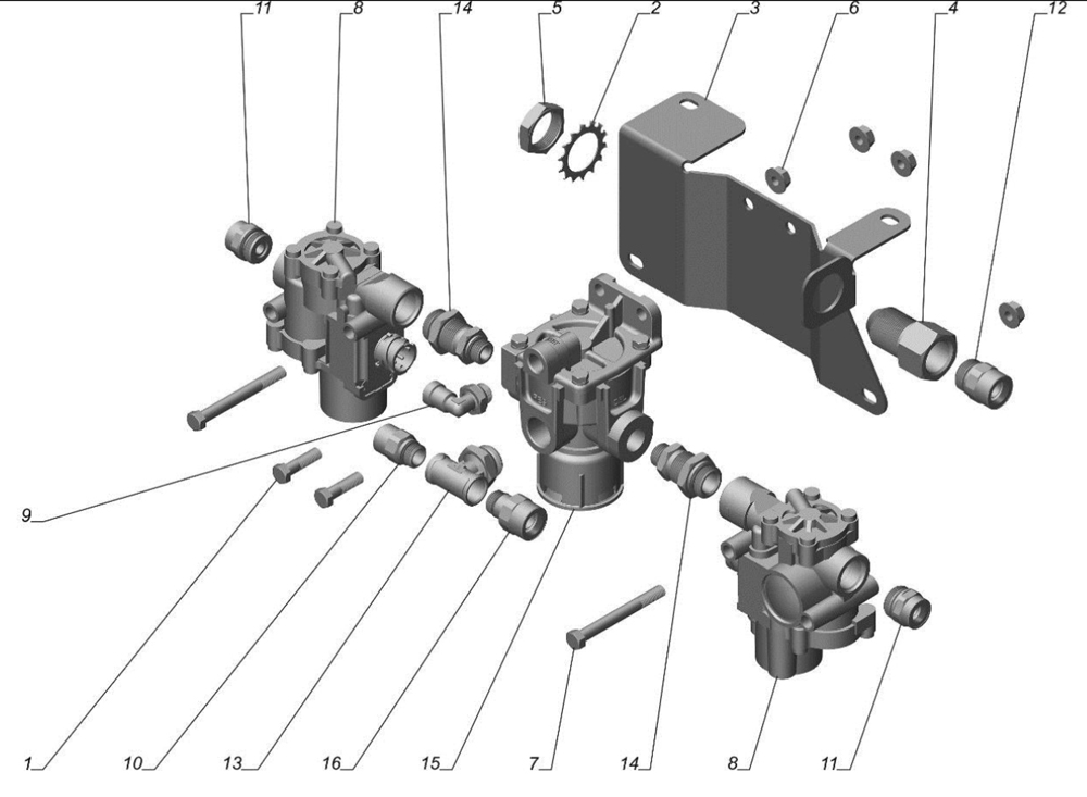 Модуль передней оси