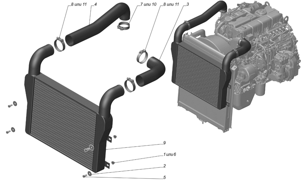 Охладитель наддува