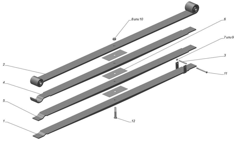 Рессора передняя