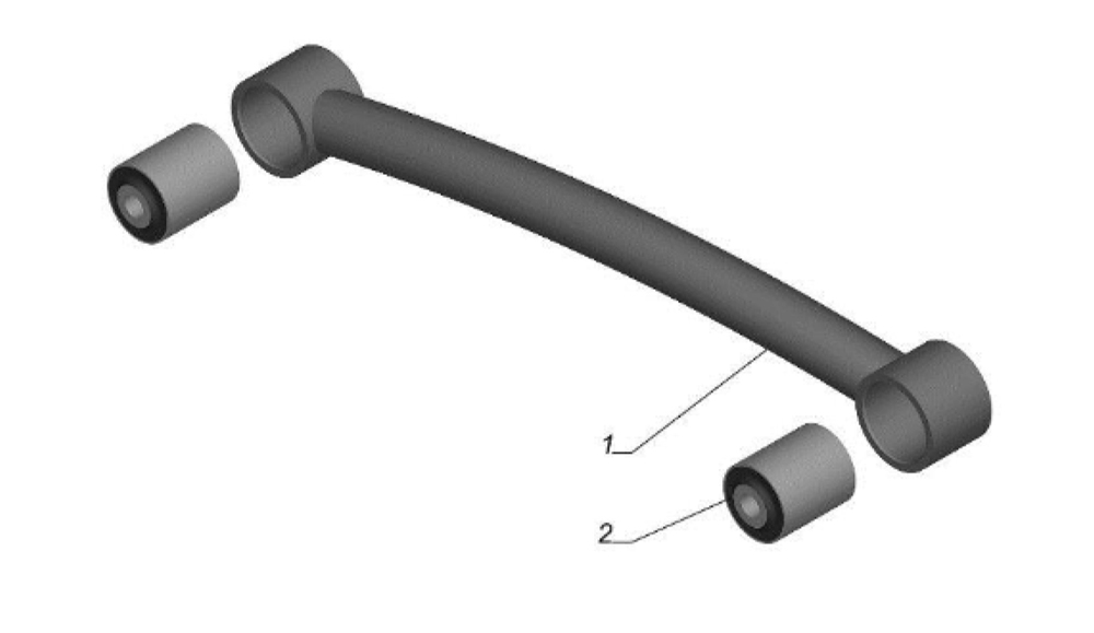 Штанга поперечная с сайлентблоками