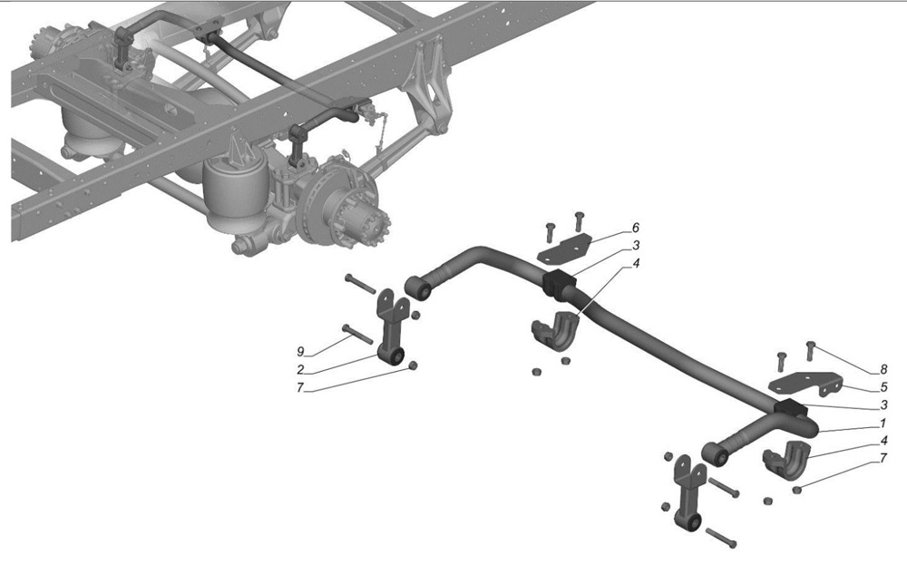 Стабилизатор задней подвески