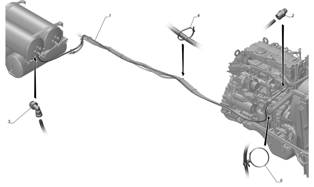 Трубка системы рециркуляции