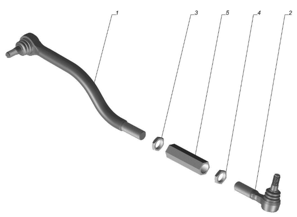 Тяга продольная рулевая